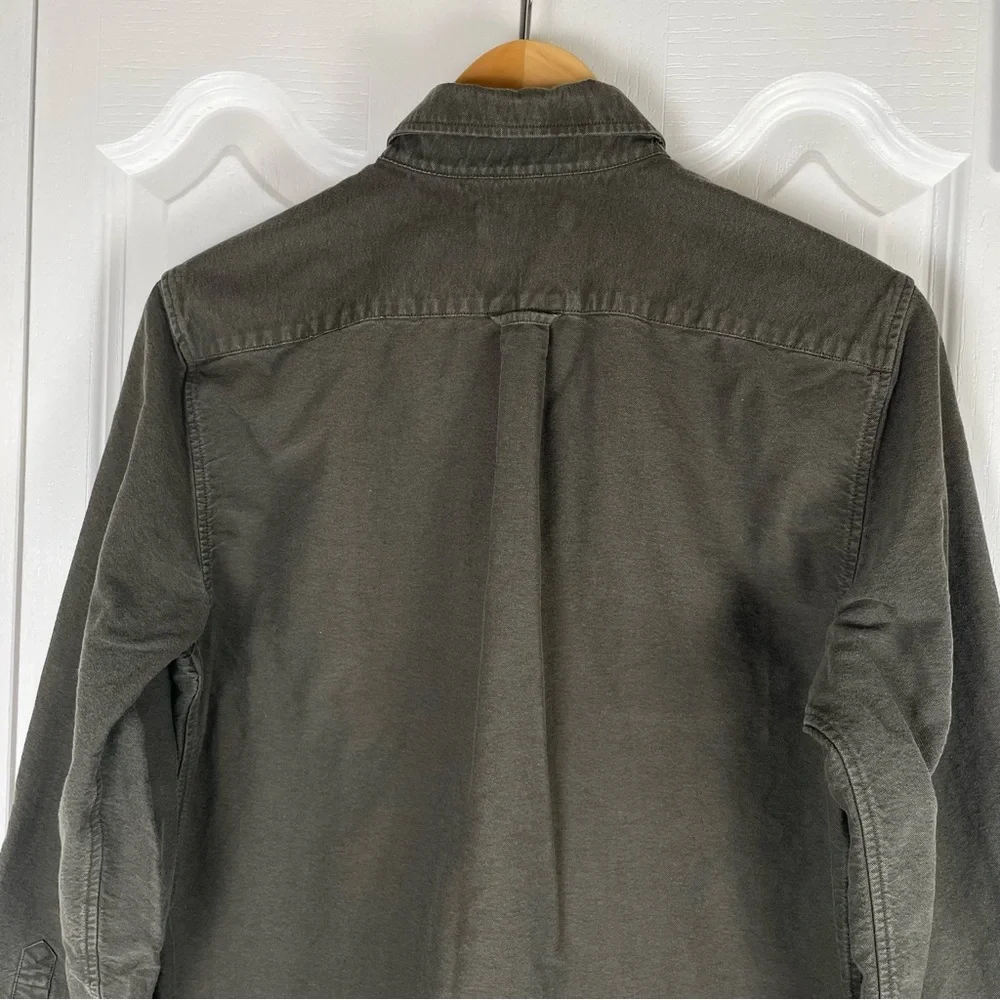 Everlane Oxford Poplin Button Up Long Sleeve Shirt Men’s M Green Classic Cotton - Picture 7 of 13